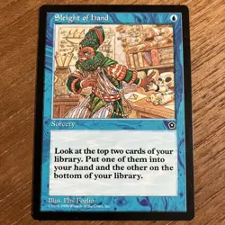 Sleight of Hand Portal Second Age Blue Common MAGIC MTG CARD - Image 1