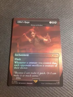 MTG Ellie's Rage - Dictate of Erebos (Rainbow Foil) Secret Lair 2204 NM - Image 1