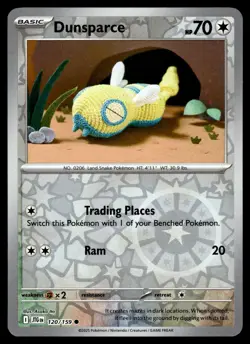 DUNSPARCE 120/159 Common Journey Together Pokemon NM - Image 1