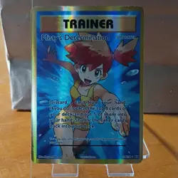 Pokemon Misty's Determination Trainer Ultra Rare 108/108 Evolutions Holo - Image 1