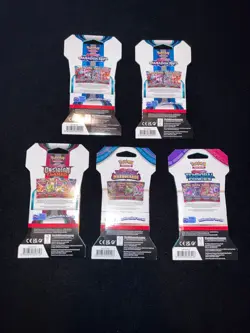 Lot Of 5 Sleeved Pokemon TCG Booster Packs (Sealed) - Image 3