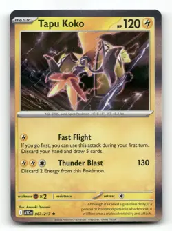 Tapu Koko 067/217 - ME: Ascended Heroes Holo - Pokemon Card NM/M - Image 1