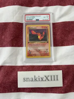 2000 POKEMON - Team ROCKET 1st Edition - Charmander #50 PSA 8 (B) - Image 1