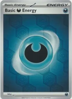 SVE007 Basic Darkness Energy Holo/Shiny Pokemon Shrouded Fable Single Card (H35) - Image 1