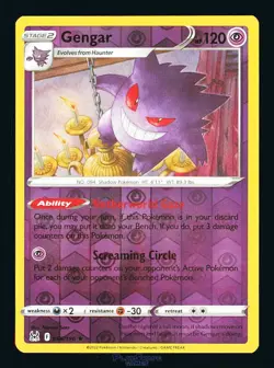 Pokemon Card Gengar 066/196 Lost Origin Rare Reverse Holo Foil 2022 - Image 1