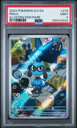 PSA 9: Pokemon TCG: Scarlet & Violet Base - Riolu (215/198) - Image 1