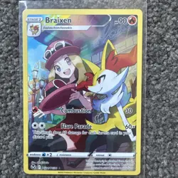 Pokemon TCG Braixen Swsh12: Silver Tempest Trainer Gallery Tg01/Tg30 Holo Ultra - Image 1