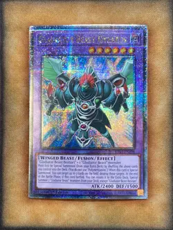 Yugioh Gladiator Beast Gyzarus RA03-EN198 Quarter Century Rare 1st Ed NM - Image 1