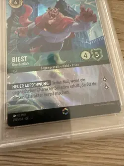 2023 Disney Lorcana Beast /Biest Enchanted PSA 9 - Image 5