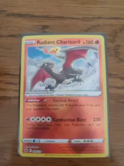 Pokemon TCG Radiant Charizard Crown Zenith Holo Ultra Rare - Image 1