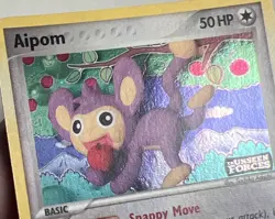 LP Aipom 34/115 Reverse Holo Unseen Forces AUTHENTIC Pokemon Card - Image 2