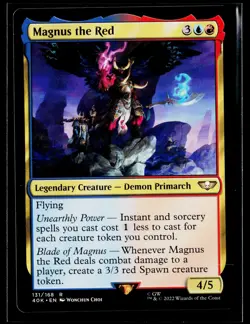 Magnus the Red 131 NM NONFOIL R Universes Beyond: Warhammer 40,000 MTG - Image 1