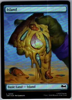 Island () 254 Foil Teenage Mutant Ninja Turtles - Magic The Gathering MTG - NM - Image 1