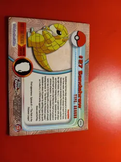 1999 TOPPS Chrome POKEMON Series 1-SANDSHREW TV Animation Edtion. - Image 2