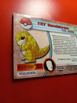 1999 TOPPS Chrome POKEMON Series 1-SANDSHREW TV Animation Edtion. - Image 4