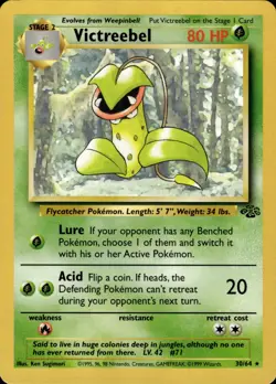 Pokemon TCG Card WOTC Vintage Wizards Victreebel (30) Jungle 30/64 - Image 1
