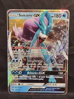 Pokemon TCG Suicune GX 60/214 Ultra Rare Lost Thunder NM Condition - Image 1