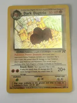 Dark Dugtrio 6/82 Team Rocket Holo Rare Lightly Played Pokemon Card - Image 1