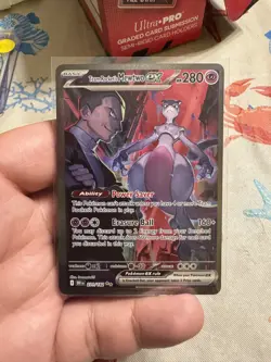 Team Rocket's Mewtwo ex 231/182 Sv10: Destined Rivals Holo TCG POKEMON CARD - Image 1