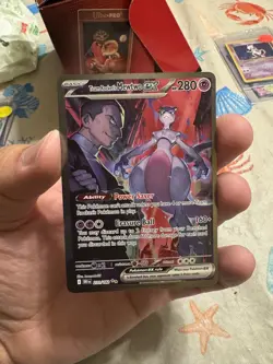 Team Rocket's Mewtwo ex 231/182 Sv10: Destined Rivals Holo TCG POKEMON CARD - Image 2
