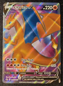 [NM] Charizard V - SWSH050 - Full Art Black Star Ultra Rare Promo - Pokemon TCG - Image 1