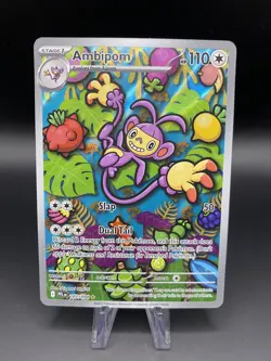 Pokemon TCG Ambipom 107/094 Phantasmal Flames Illustration Rare NM - Image 1