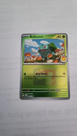 Pokemon Bulbasaur 001/132 Pokemon Day 2026 Promo Reverse Holo Mega Evolutions - Image 1
