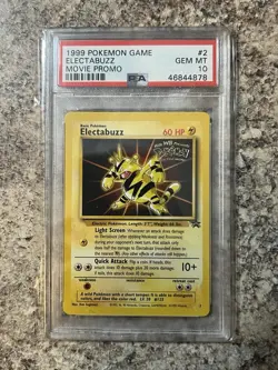 Pokemon Electabuzz WB Movie Black Star Promo #2 PSA 10 Gem Mint - Image 1