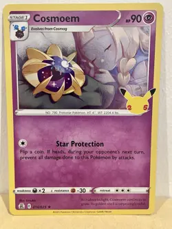 Pokemon TCG Cosmoem Celebrations 014/025 Holo Holo Rare - Image 1