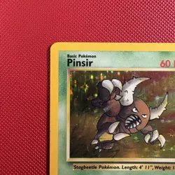 Pokemon Vintage Holo Pinsir 9/64 Jungle WotC 1999 - Image 2