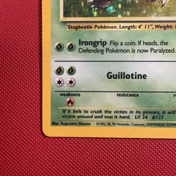 Pokemon Vintage Holo Pinsir 9/64 Jungle WotC 1999 - Image 5