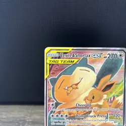 Pokemon TCG Eevee and Snorlax GX SM169 Sun & Moon Promo Holo Card - Image 2