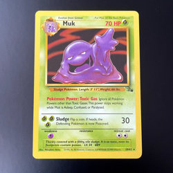 Muk 28/62 Pokemon Fossil Set Non-Holo Rare Vintage WOTC LP NM - 1 - Image 1