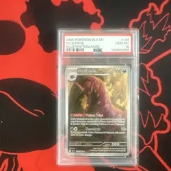 2025 POKEMON BLK EN-BLACK BOLT ILLUSTRATION RARE #134 SCOLIPEDE PSA 10 - Image 1