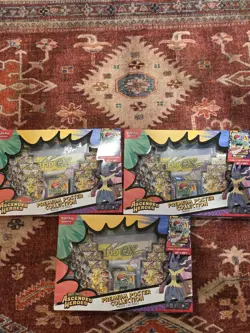 X3 Pokemon Mega Evolution Ascended Heroes Premium Poster Collection Lucario - Image 1