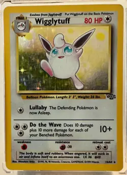 Pokemon TCG: Wigglytuff - Jungle 1999 (16/64) "Hologram!" NM - Image 1