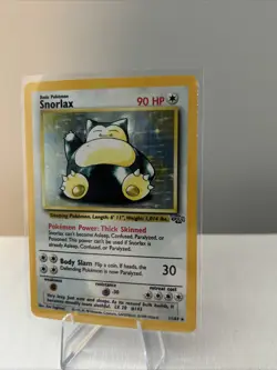 Pokemon Snorlax TCG Jungle 11/64 Holo Rare Unlimited LP - Image 1