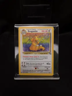 Pokemon Fossil Dragonite Holo – Lightly Played LP – Original Vintage 4/62 - Image 1