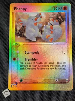 Phanpy 62/109 - Ruby and Sapphire Common Reverse Holo Pokemon TCG LP - Image 1