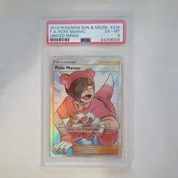 Pokemon Poke Maniac Full Art Holo Ultra Rare PSA 6 Sm-Unified Minds 236/236 2019 - Image 1