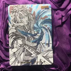 Minato Namikaze NARUTO Crystal Anime Waifu ACG Girl Holo Card - Image 1