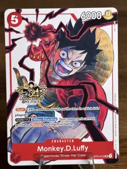 One Piece Promotion Cards #ST01-012 Monkey.D.Luffy - Image 1