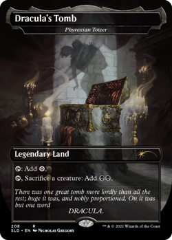 1 x Dracula's Tomb - Phyrexian Tower (208) - Foil - Secret Lair - Light Play - M - Image 1