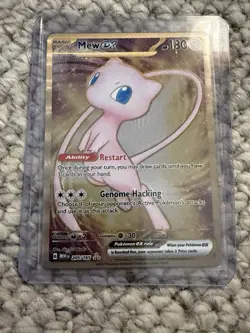 Pokemon TCG Mew EX Metal Gold Card Promo 205/165151 UPC - Image 1