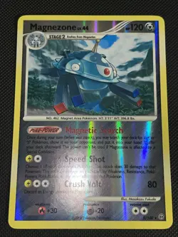 Pokemon TCG Diamond & Pearl Storm Front Magnezone 5/100 Reverse Holo Rare LP - Image 2