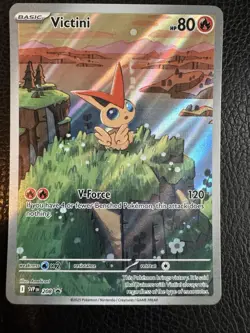 Pokemon TCG Victini SVP 208 Black Star Promo Regular Size NM - Image 1