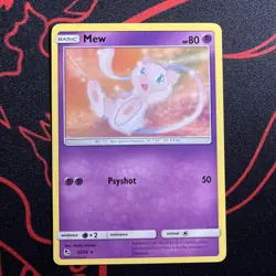 Pokemon Mew Hidden Fates 32/68 Non-Holo NM - Image 1