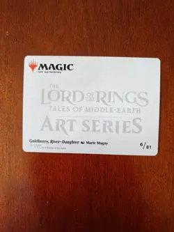 Goldberry, River-Daughter Art Card (Gold-Stamped Signature) - Art Series LOTR - Image 2