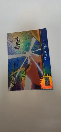 Topps Pokemon Series 3 Orange Islands OR7 "Stage Fight!" Rainbow Foil - Image 1