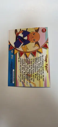 Topps Pokemon Series 3 Orange Islands OR7 "Stage Fight!" Rainbow Foil - Image 3